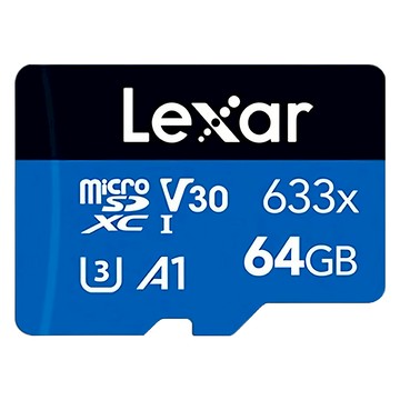Lexar 雷克沙 High‑Performance 633× microSDXC UHS‑I 記憶卡  64GB  1個