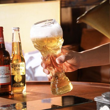 桃園出貨🍂2026世界足球杯大力神啤酒杯子酒吧大容量足球杯大力神杯