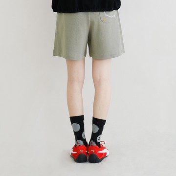 a la sha Q咪抽繩舒適短褲