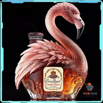 玻璃瓶 火烈鳥玻璃瓶 威士忌酒瓶 趣味酒瓶 釀酒瓶 火烈鳥酒瓶 造型玻璃瓶 新款火烈鳥造型趣味 空酒瓶居家擺件 裝飾酒吧