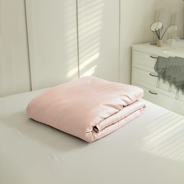 LoveCity 寢城之戀 經典素色吸濕排汗萊賽爾天絲薄被套 台灣製  210 x 180cm  淺粉紅色