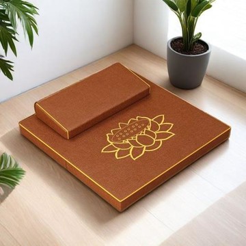 打坐墊禪修墊上墊刺繡椰棕小坐墊家用靜坐墊禪坐墊瑜伽墊蒲團墊&Y