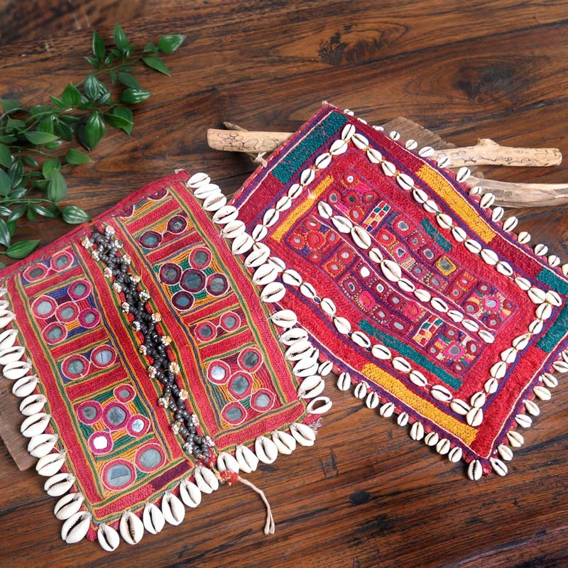 インド手刺繍ミラーワーク民族衣装 暖かく 上・下 