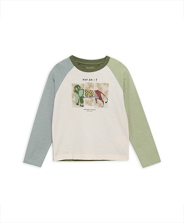 有機棉長袖上衣(蛋酒白) 104cm