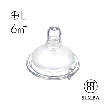 小獅王辛巴 超柔防脹氣寬口十字奶嘴(L孔1入)