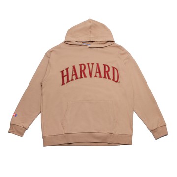 NCAA 帽T 卡其 哈佛LOGO 落肩 長袖 上衣 中性 7351105132