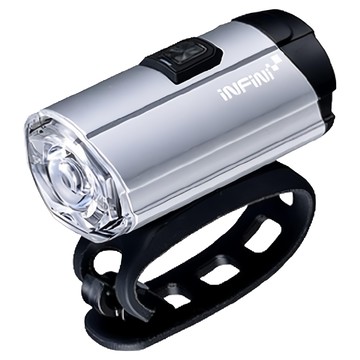 台灣 INFINI 超高亮度鋁合金充電前燈 300流明 I-281P 附充電線  1個  銀色