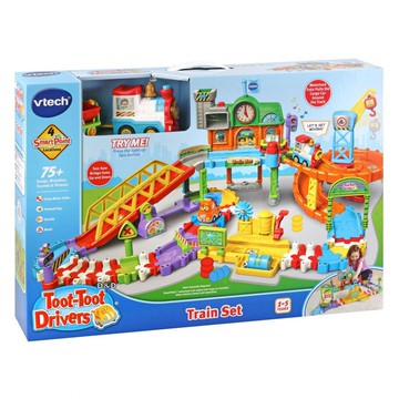 《英國 Vtech》 嘟嘟車系列-皇家建築電動火車鐵道組 東喬精品百貨