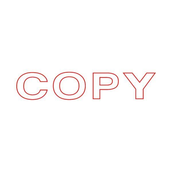 (まとめ) TANOSEE スタンパー 「COPY」赤 1個 〔×30セット〕