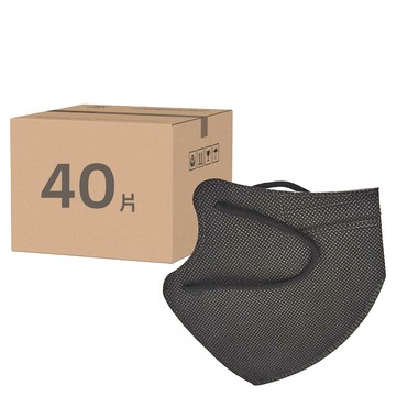 康菲 成人立體醫療口罩 L  沉穩黑  20片  2盒