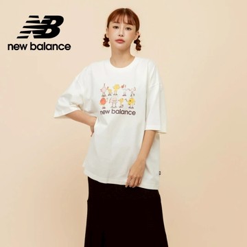 【New Balance】2件8折★NB 插畫短袖上衣-白WT51905SST
