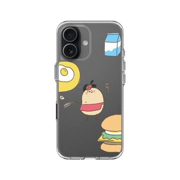 iPhone 17 Clear Case（相機按鈕） 透明 - 咻咻熊 XiuXiubear - 元氣早餐泥泥