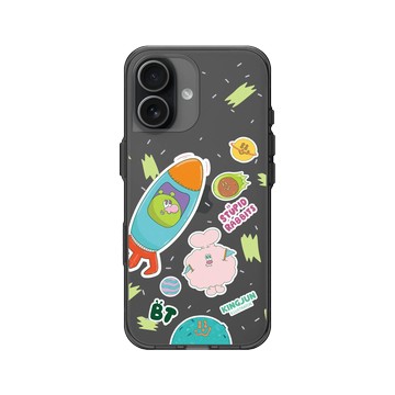 iPhone 17 Clear (相機按鈕) 酷墨灰 - KINGJUN - 太空貼貼貼