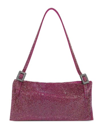 Benedetta Bruzziches - Your Best Friend La Grande shoulder bag - women - Aluminium/Crystal/Organic Silk - One Size - Pink