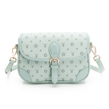 PLAYBOY - 翻蓋斜背包 海洋珍珠兔系列 - 藍色/532-7302-50-7