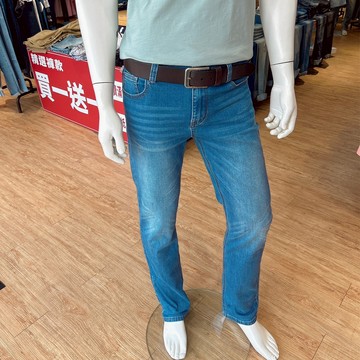 BIG TRAIN 舒適基本袋花水洗直筒褲-ZM2027-75