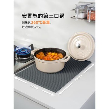 廚房隔熱墊灶臺鍋墊防燙耐高溫硅膠餐桌墊子防滑臺面瀝水墊食品級