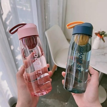 便攜濾網隨手杯 太空杯 塑料杯 茶杯防摔帶刻度 ins水杯男女學生 水瓶 戶外便攜太空杯 防摔耐熱水杯 運動塑料水杯