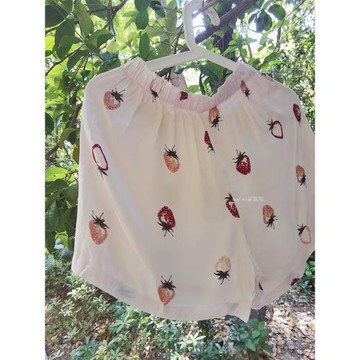 絲滑貢緞短褲睡褲少女夏季人棉涼感薄款棉綢休閑褲綿綢家居褲