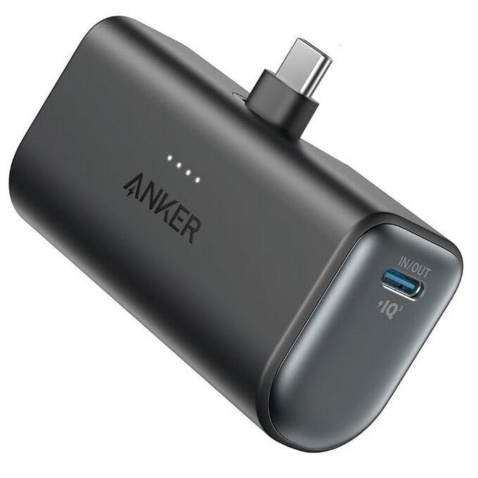 co2CREA Hard Case Compatible with Anker 621 Nano Power Bank 5,000mAh 12W  Portable Charger, Black Case