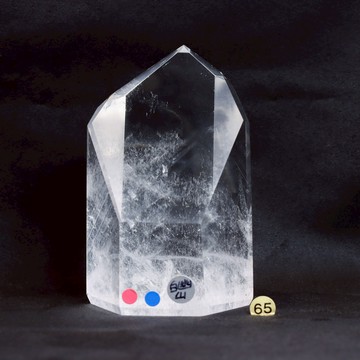 神聖殿堂 |正巴西早期料 巴西當地切工 頂級清透 白水晶 白水晶柱 白幽靈 彩虹 藍針 風水擺件 淨化空間 S23BT16-65