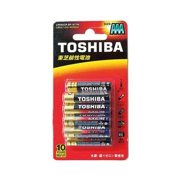 東芝搖滾鹼性電池4號10入R 1/e 莘嶸  莘嶸企業有限公司