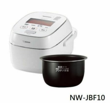 【象印】日製6人份白金厚釜壓力IH電子鍋 NW-JBF10 -白色