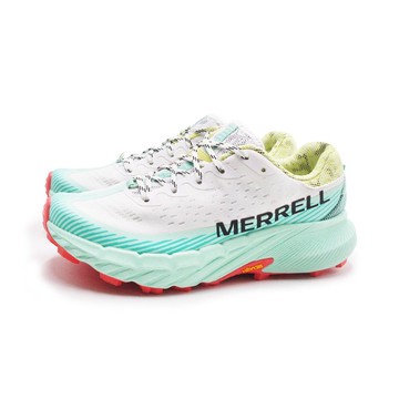 MERRELL AGILITY PEAK 5輕量戶外越野慢跑運動鞋 女鞋-白綠色