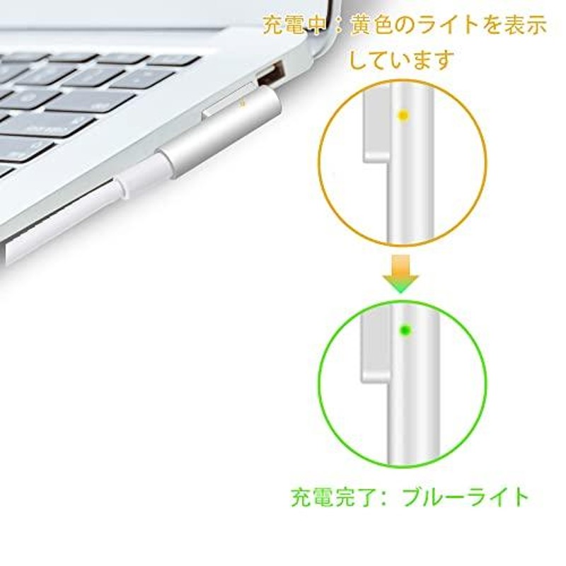 Macbook Pro 充電器【PSE認証】60W L型 Mac 互換電源アダプタ L字