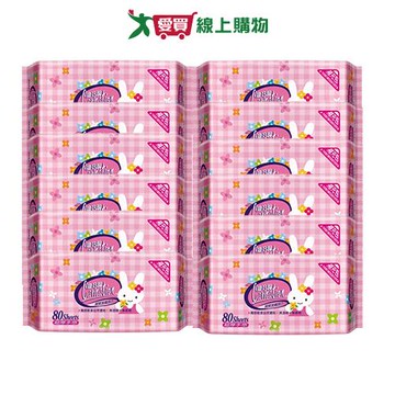 康乃馨寶寶潔膚濕巾補充包80片x12包(箱)【愛買】
