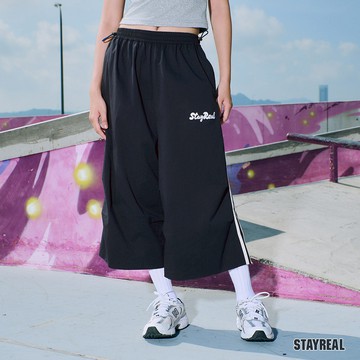 STAYREAL STAY SIMPLE運動七分褲 - 深藍