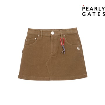 【ṔEARLY GATES】女款棕色彈性舒適貼合保暖短裙 JLTQ34102