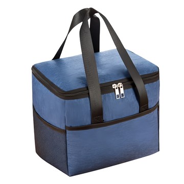 樂居家 大容量大開口方形保溫保冰野餐袋  藏青色