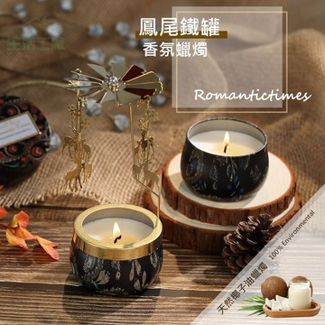 【台灣產品責任險】鳳尾鐵罐香氛蠟燭浪漫香氛蠟燭 燭光 蠟燭 居家香氛 居家生活 椰子油蠟燭 融蠟燈