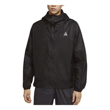 Nike ACG Cinder Cone Solid Color Zipper Hooded Jacket Black