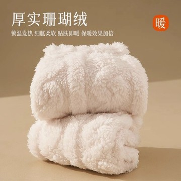 出清不補   加絨加厚 滑雪襪 保暖襪 雪地襪 冬天襪子 絨襪 冬天襪子 珊瑚絨睡覺穿的襪子秋冬中筒加絨加厚保暖