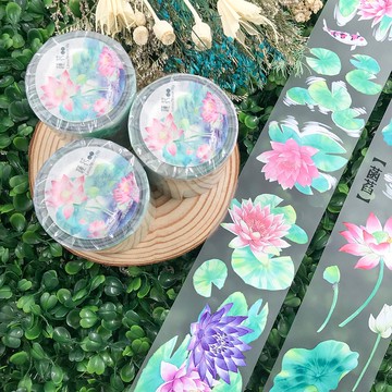 二代蓮花/睡蓮(Lotus/Water Lily)膠帶-和紙/霧面PET可選