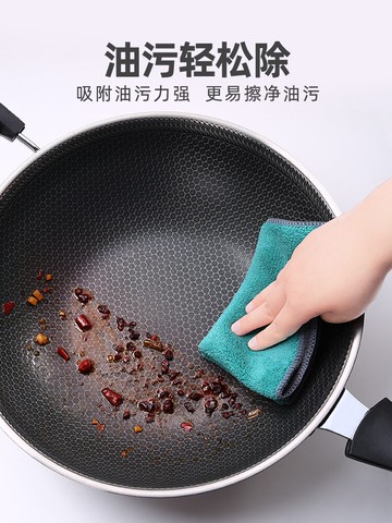 家務清潔神器家用洗碗布廚房用品吸水毛巾基本不掉毛不沾油抹布