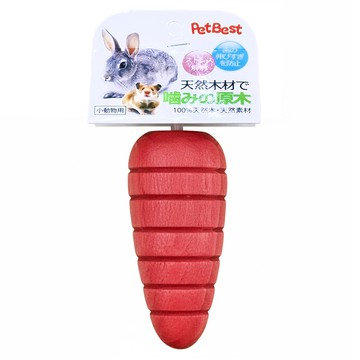 PetBest 維尼兔胡蘿蔔型啃木 胡蘿蔔味  1個