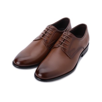 BONJO 真皮燻黑紳仕皮鞋 棕 男鞋