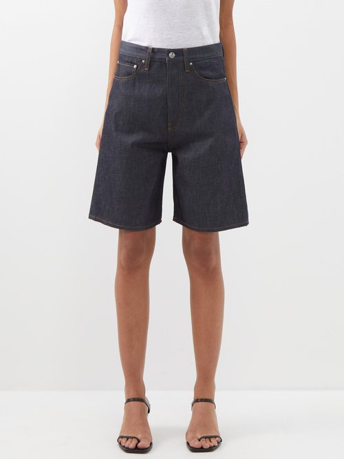 Topshop denim deals cycling shorts