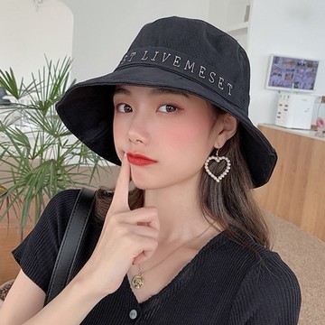 春夏韓版復古字母防曬遮陽帽 73348