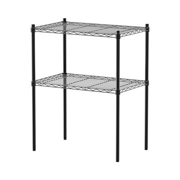 【dayneeds】輕型 70x45x90公分二層烤黑波浪架