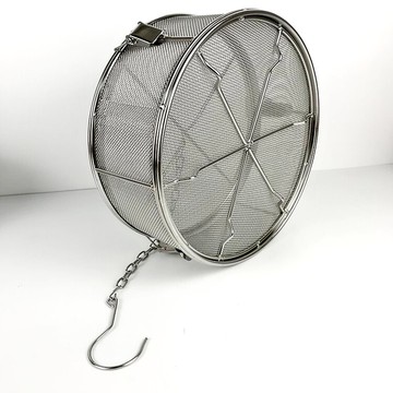 加厚304不銹鋼鹵料籃料包加大袋鹵肉鹵料料隔燉湯籃煲湯香料球籃