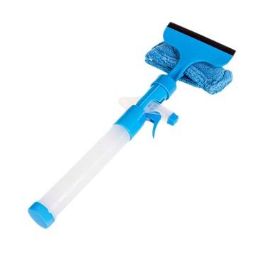 葉子小舖 玻璃清潔加長雙面噴水擦窗刮  1支  顏色隨機