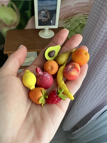 微型人物水果和蔬菜 30 件