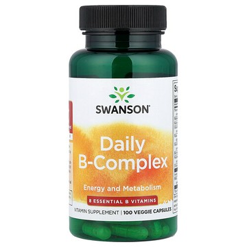 Swanson Vitamins, 日常 B-復合物，100 粒素食膠囊