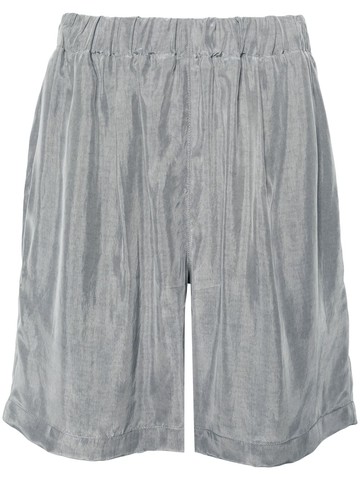 The Frankie Shop - Leland pleat-detail shorts - men - Bemberg - XL - Grey