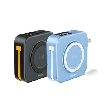 GoodCube Plus 10000mAh多合一磁吸半固態行動電源 (有標示Wh) 霧藍