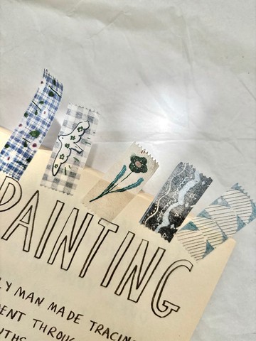 拾段 / 2.5cm和紙膠帶 (割型)